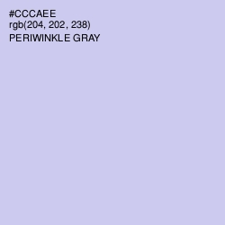 #CCCAEE - Periwinkle Gray Color Image